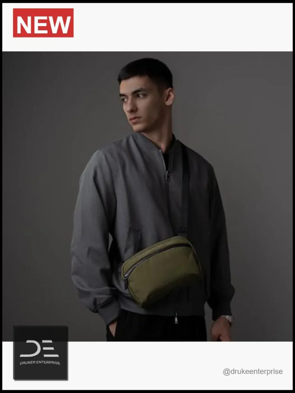 Crossbody Sling Bag for Men Travel with Quick Release Shoulder Strap